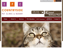 Tablet Screenshot of countrysidepetclinic.com